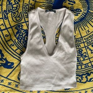 ZARA CROP HALTER TOP